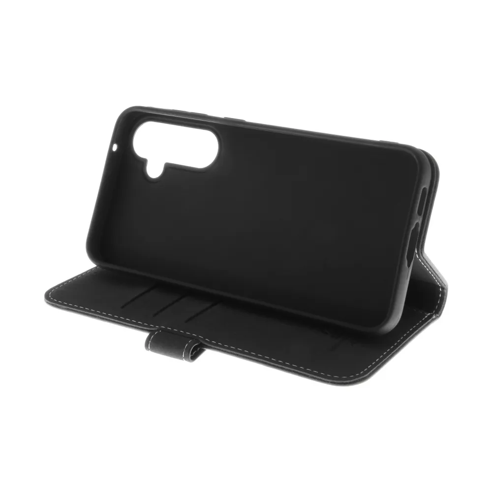 Insmat Flip Case, Galaxy S23 FE - plånboksfodral, Svart Insmat Flip Case, Galaxy S23 FE - plånboksfodral, Svart