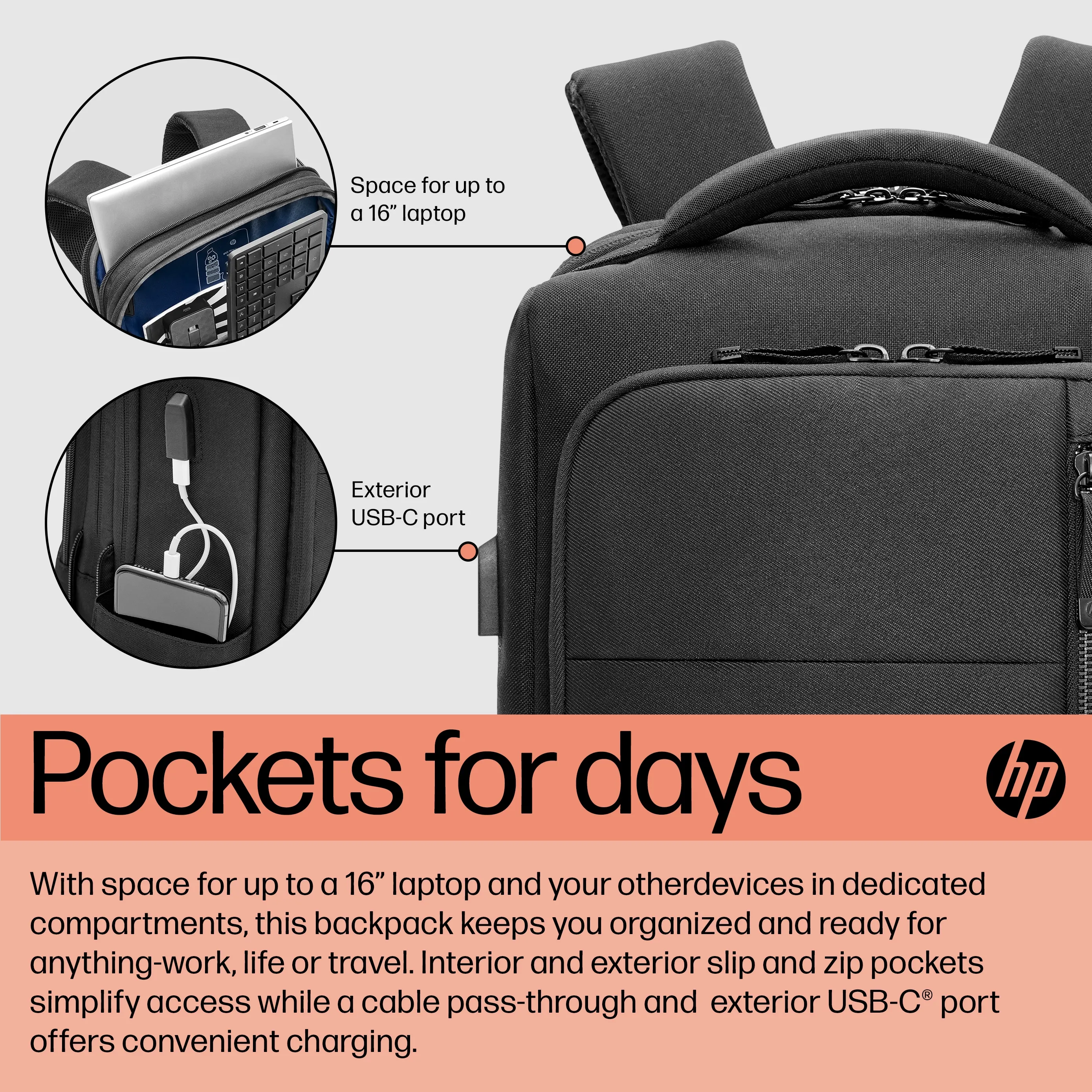 HP Renew Executive - Sylimikron kantoreppu - 16.1&quot; - musta malleihin ZBook Firefly 14 G9 Mobile Workstation, ZBook Fury 16 G9 Mobile Workstation