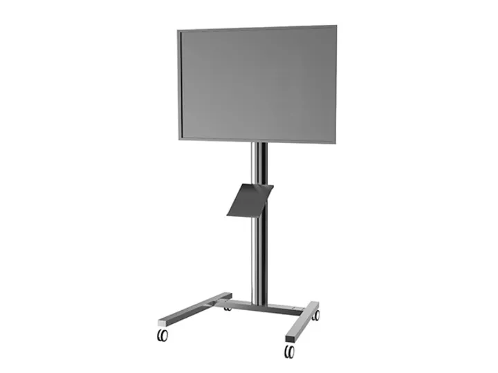 Multibrackets M A4 Broschure Shelf Floorstand - Asennuskomponentti (hylly) - musta - lattiajalustaan asennettava