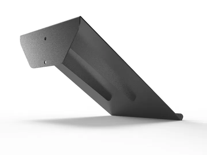 Multibrackets M A4 Broschure Shelf Floorstand - Asennuskomponentti (hylly) - musta - lattiajalustaan asennettava