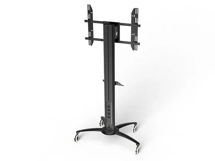 Multibrackets M A4 Broschure Shelf Floorstand - Asennuskomponentti (hylly) - musta - lattiajalustaan asennettava