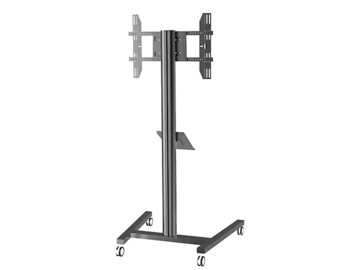 Multibrackets M A4 Broschure Shelf Floorstand - Asennuskomponentti (hylly) - musta - lattiajalustaan asennettava