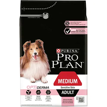 Purina Pro Plan Medium Adult Sensitive Skin Salmon, Koiran kuivaruoka, 14 kg