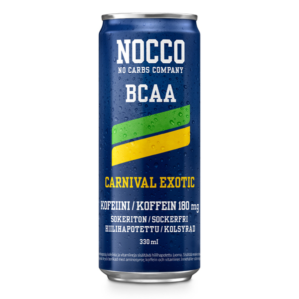 NOCCO Carnival &ndash; BCAA energiajuoma 330 ml 24-pack