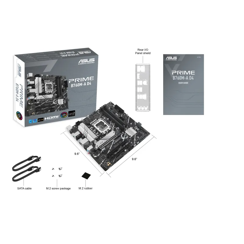 ASUS PRIME B760M-A D4-CSM LGA1700 4DDR5 - motherboard, black