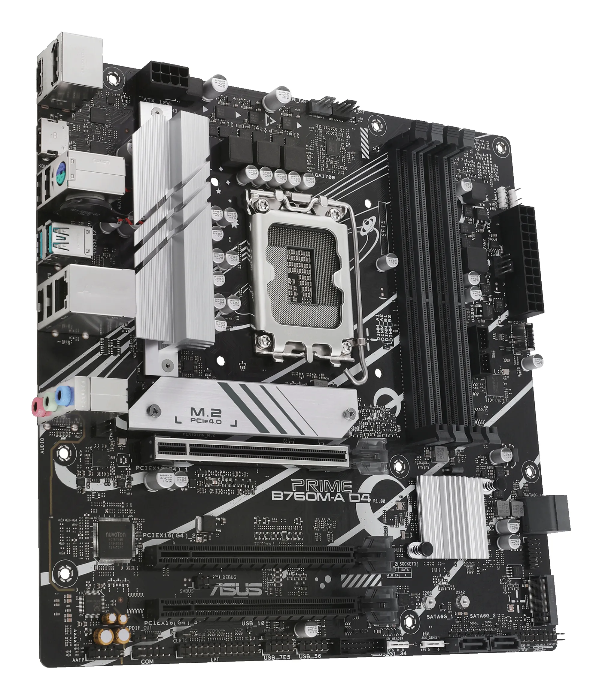 ASUS PRIME B760M-A D4-CSM LGA1700 4DDR5 -emolevy, musta