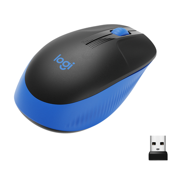 Logitech M190 - wireless mouse, blue