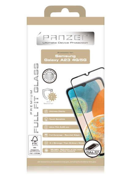Panzer Full-Fit Glass, Galaxy A23 - skärmskydd