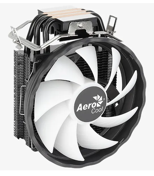 Aerocool PGS Rave 3 FRGB PWM 4P, 120 mm ARGB CPU Cooler, Black