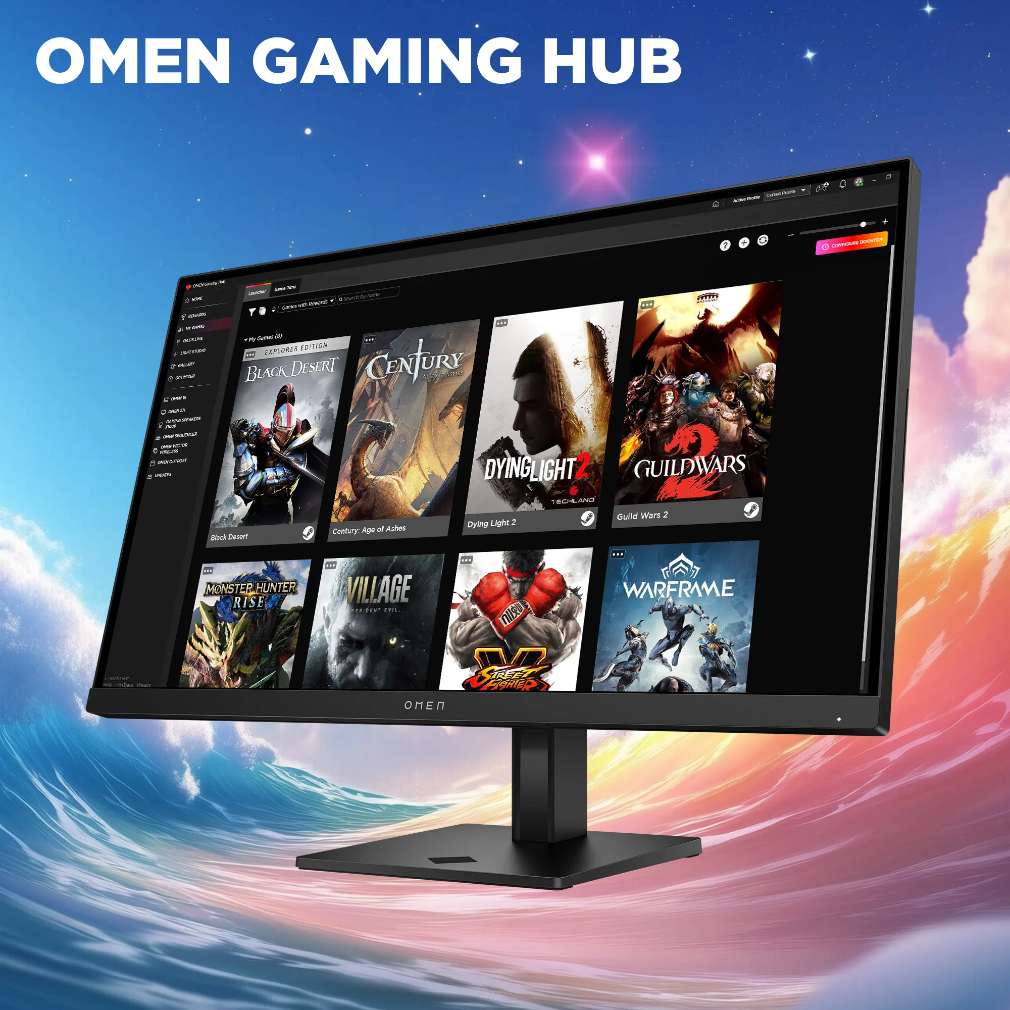 HP OMEN 27qs G2 27" QHD, IPS, 280Hz, HDR gamingsk&auml;rm