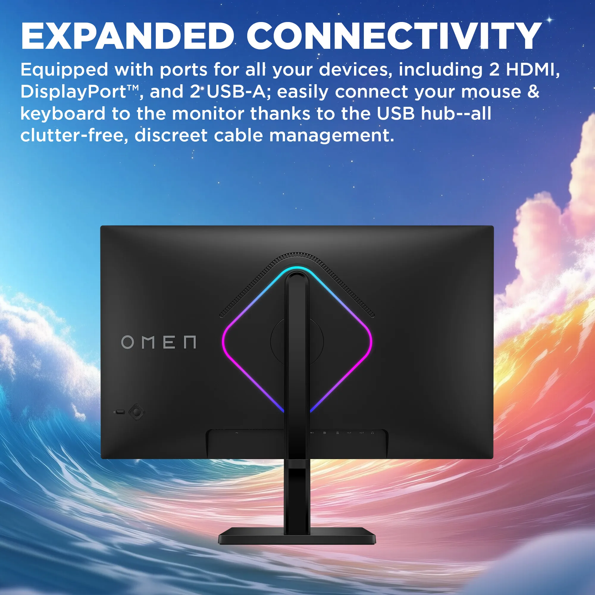 HP OMEN 27qs G2 27" QHD, IPS, 280Hz, HDR gamingsk&auml;rm