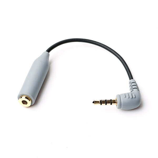 BOYA Smartphone TRRS Adapter, 3,5 mm TRS till 3,5 mm TRRS, sk&auml;rmad kab