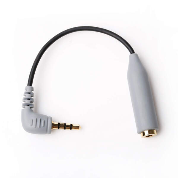 BOYA Smartphone TRRS Adapter, 3,5 mm TRS till 3,5 mm TRRS, skärmad kab