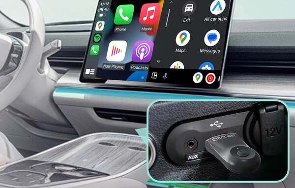 OTTOCAST CA505-T MINI 2-in-1 Wireless CarPlay and Android Auto Adapter