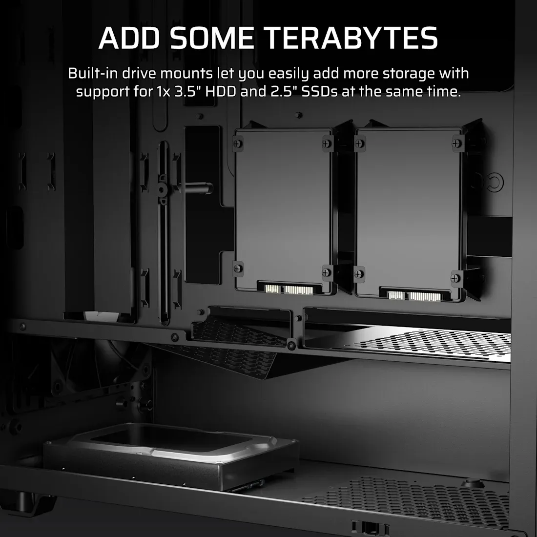 CORSAIR 3200D RS Midi-Tower Case with window, Black
