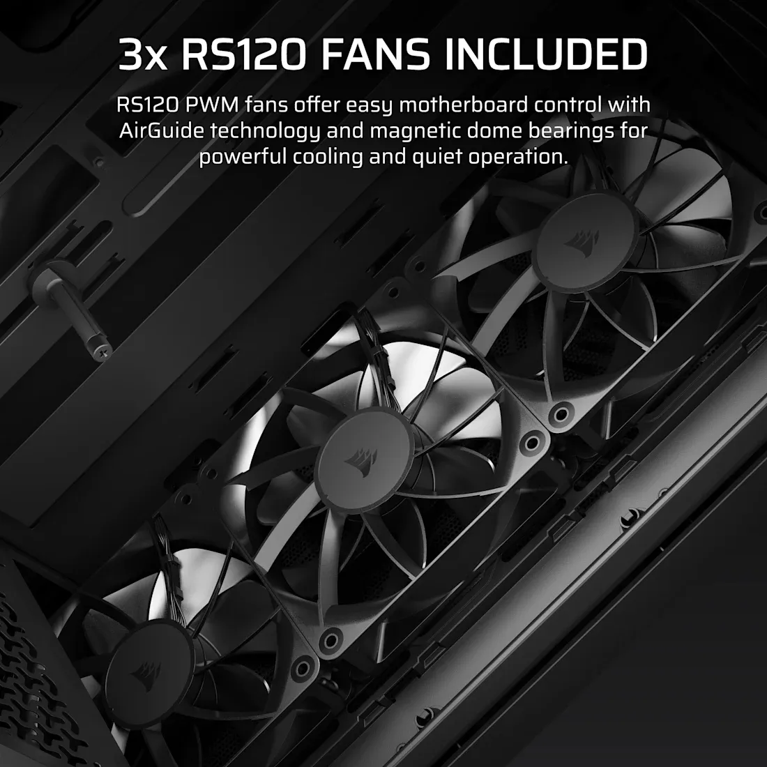 CORSAIR 3200D RS Midi-Tower Case with window, Black