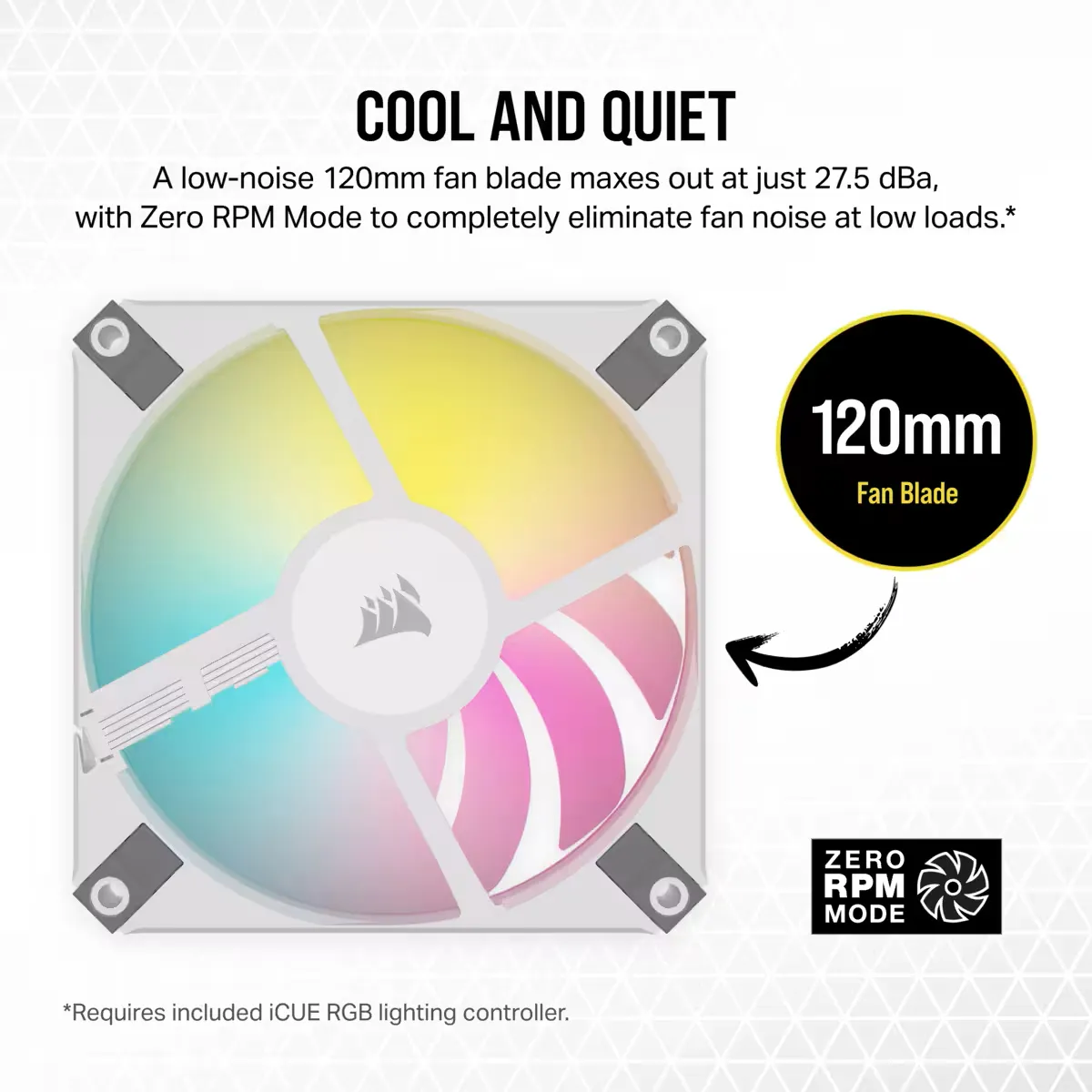 Corsair AF120 RGB Slim White Dual Pack, w/ Lightning Node Core