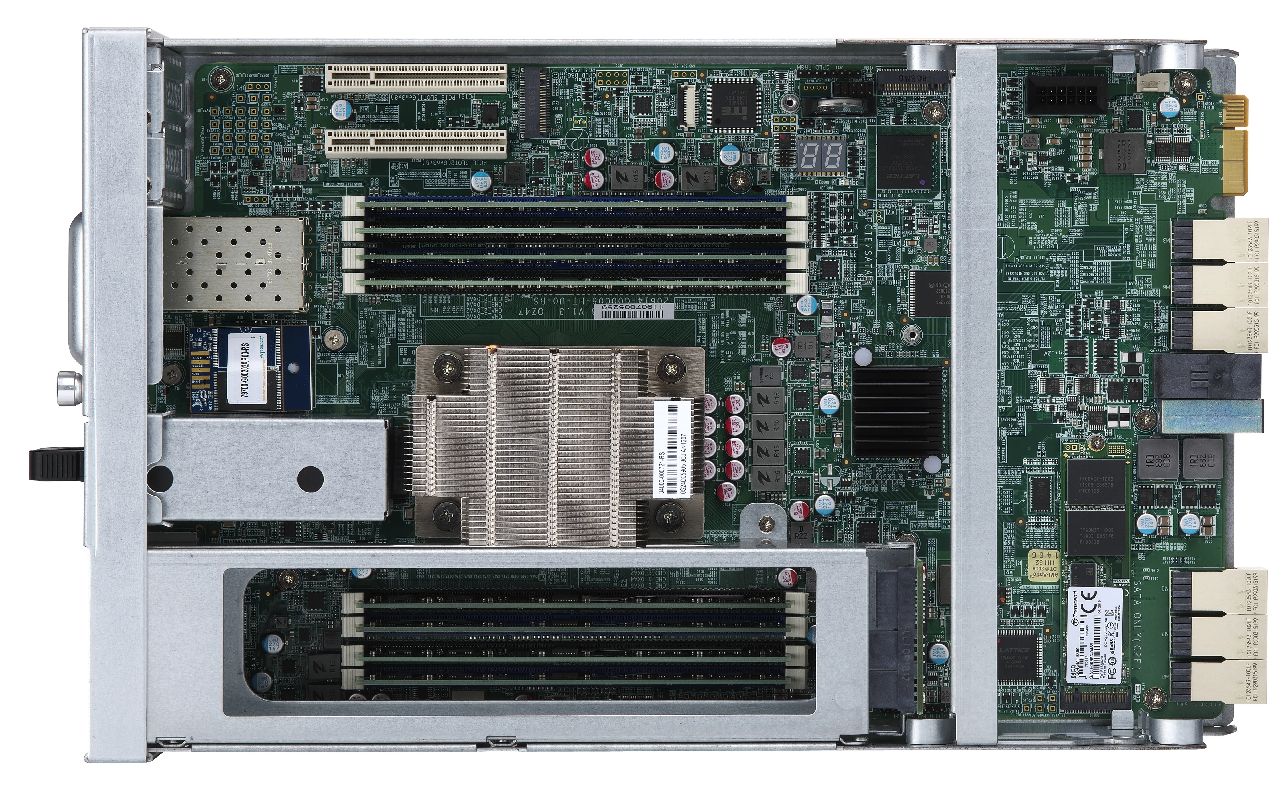 QNAP ES2486dc-2142IT-128G 24-Bay Enterprise ZFS NAS SAS 12G/6G Xeon D-2142IT 128GB RAM 7-LAN 4 SFP+ 3 RJ45 for Each Controller