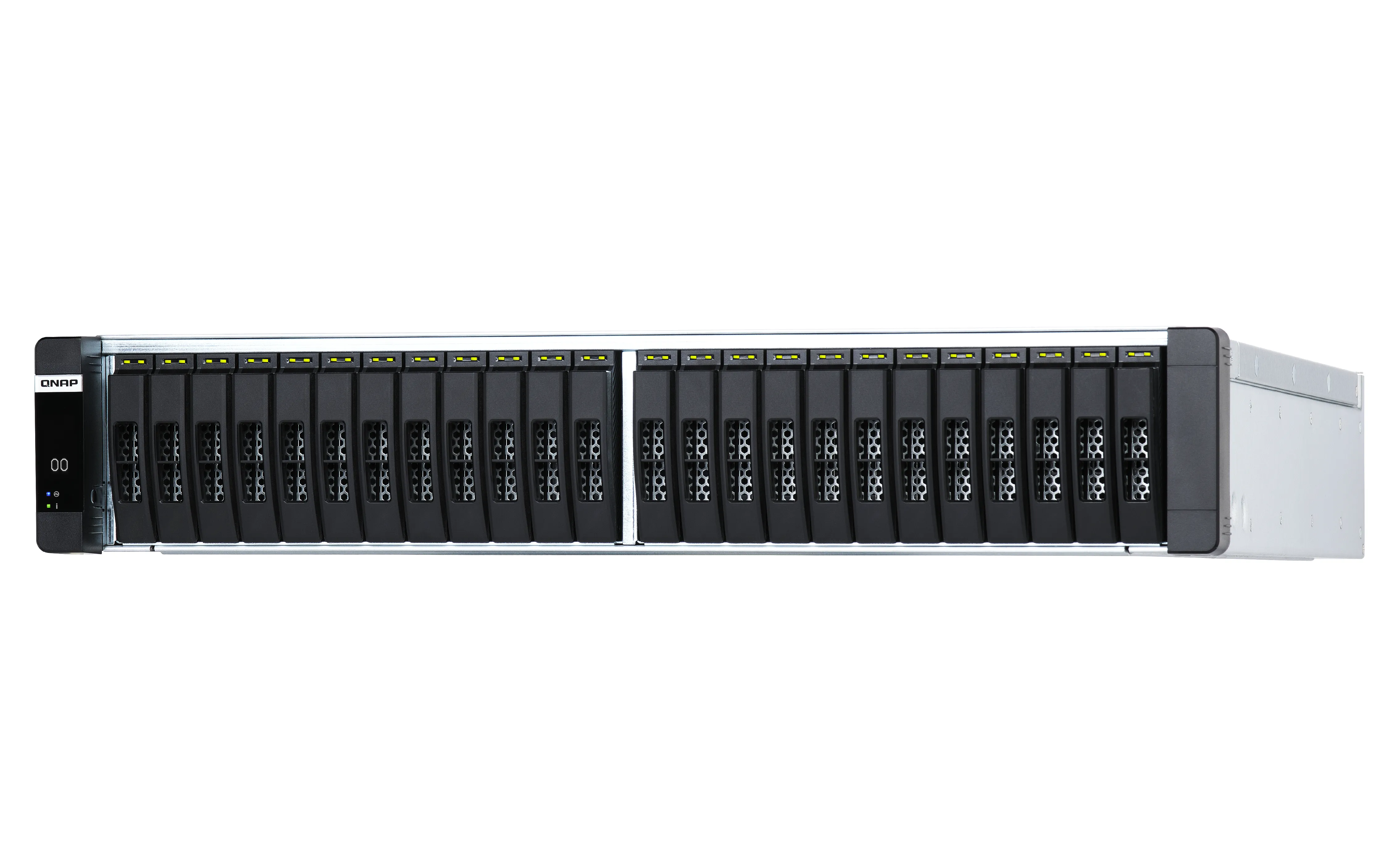 QNAP ES2486dc-2142IT-128G 24-Bay Enterprise ZFS NAS SAS 12G/6G Xeon D-2142IT 128GB RAM 7-LAN 4 SFP+ 3 RJ45 for Each Controller