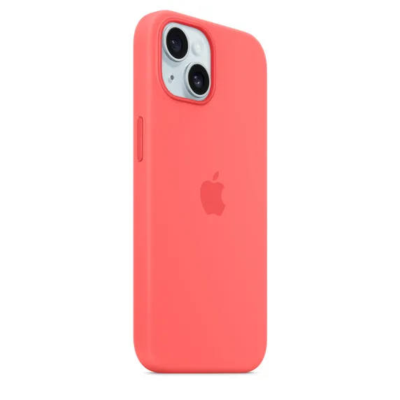 Apple iPhone 15, MagSafe - silikonskal, Guava