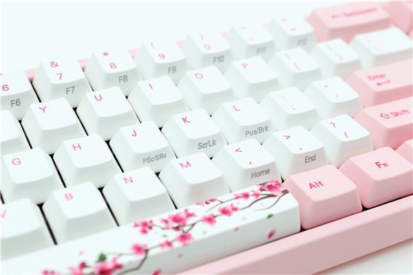 Ducky x Varmilo MIYA-Pro Sakura TKL Cherry MX Brown Nordic Layout /White &amp; Pink PBT keycaps