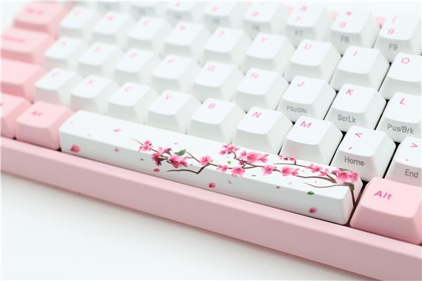 Ducky x Varmilo MIYA-Pro Sakura TKL Cherry MX Brown Nordic Layout /White &amp; Pink PBT keycaps