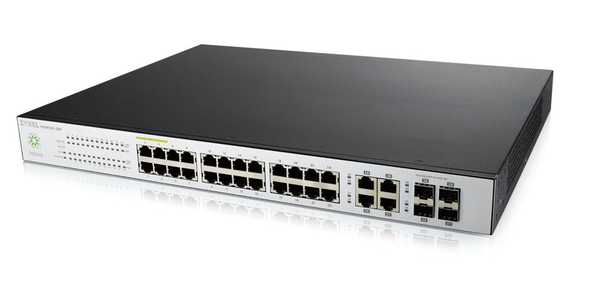 ZYXEL NSW100-28P, NEBULA CLOUD MANAGED 24 PORT 375W POE+ SWITCH, 24X 1G + 4X 1G  UPLINK  INC. 1 YEAR PROFESSIONAL PACK