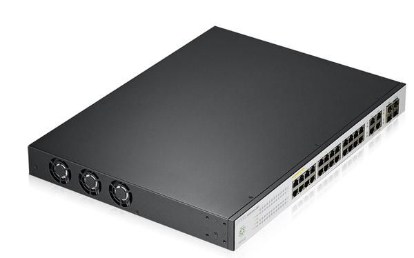 ZYXEL NSW100-28P, NEBULA CLOUD MANAGED 24 PORT 375W POE+ SWITCH, 24X 1G + 4X 1G  UPLINK  INC. 1 YEAR PROFESSIONAL PACK