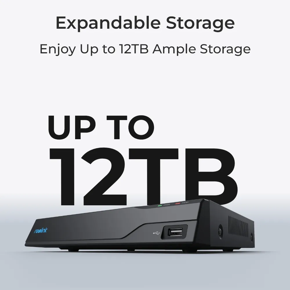 Reolink NVS8-8MD4 (Dome) NVR | 4K | 8MP | 8CH | 4x P334 | PoE | 2TB