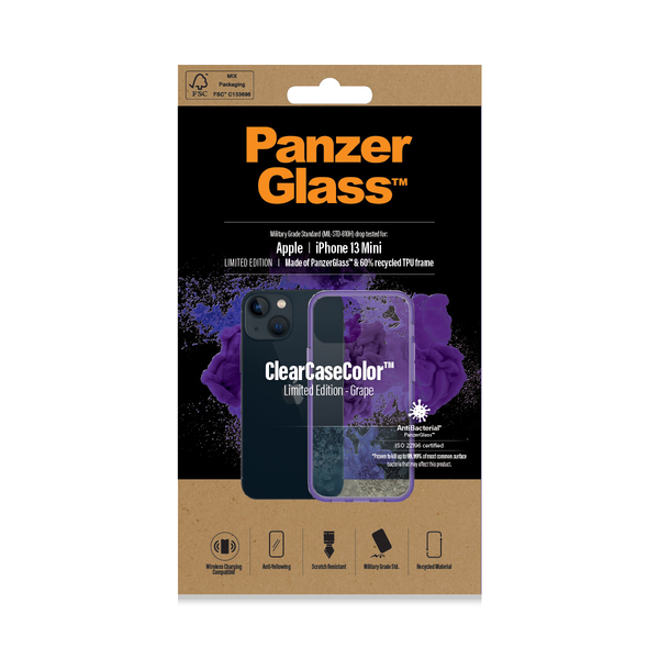 PanzerGlass ClearCase, iPhone 13 mini - Case, Grape