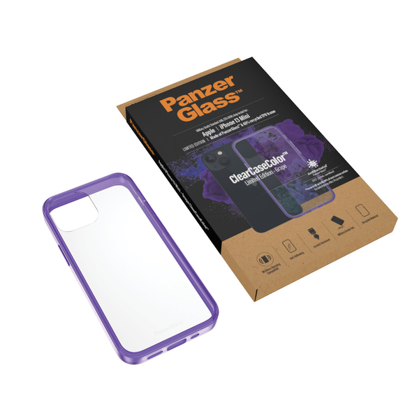 PanzerGlass ClearCase, iPhone 13 mini - Case, Grape