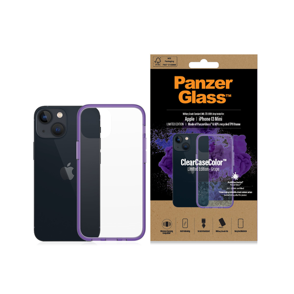 PanzerGlass ClearCase, iPhone 13 mini - Case, Grape