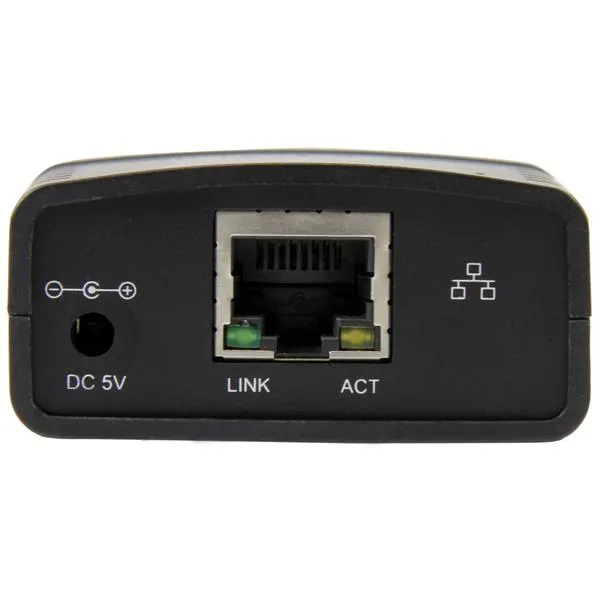 StarTech PM1115U2 - Tulostinpalvelin, Musta