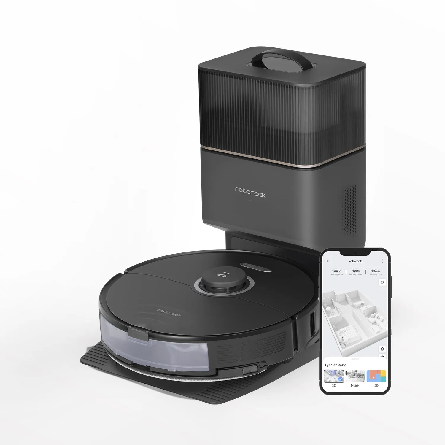 Roborock S8+ Black - Robotic vacuumcleaner Roborock S8+ Black - Robotic vacuumcleaner