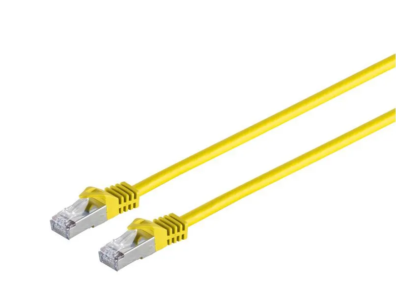 MicroConnect Cat7 S/FTP RJ45 1m -verkkokaapeli, keltainen
