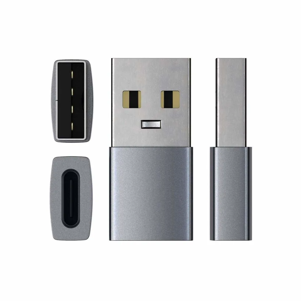 Satechi USB-A – USB-C - adapter, Grey