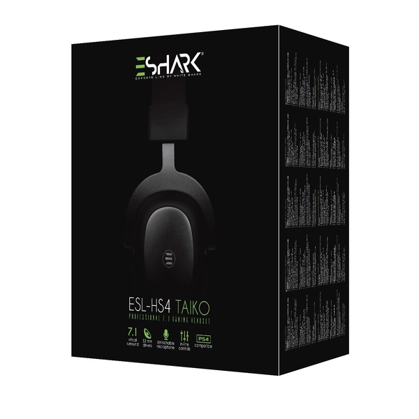 eShark Taiko 7.1 Virtual E-Sports - gaming headphones