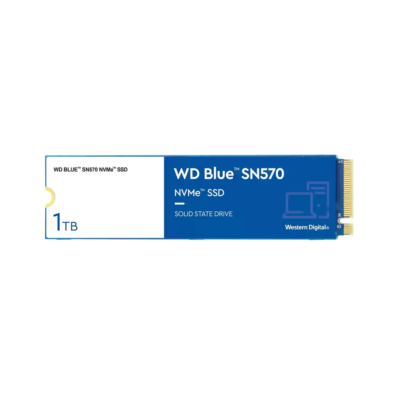 WD Blue SN570 1 Tt, NVMe, PCIe 3.0, M.2 -SSD-levy
