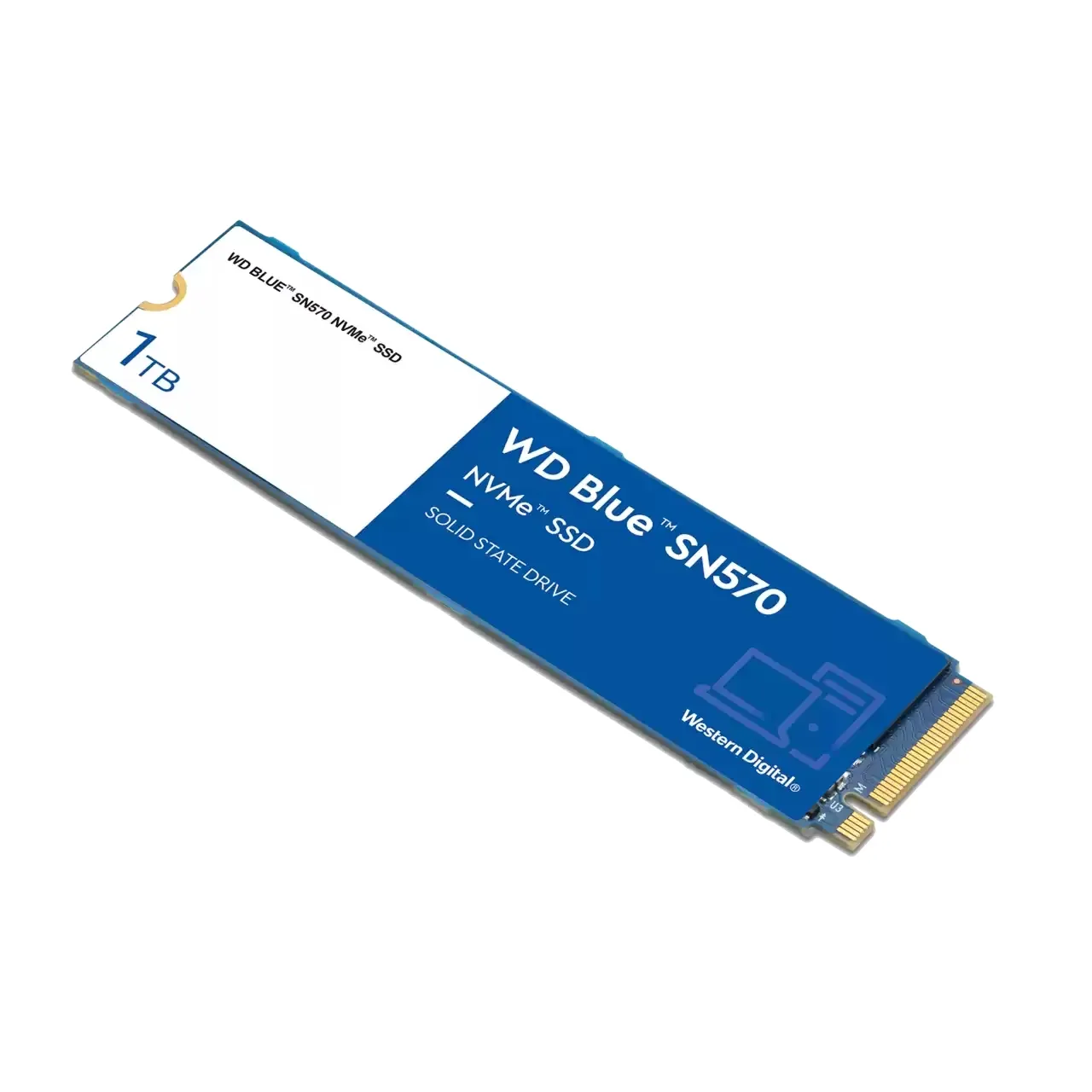WD Blue SN570 1 Tt, NVMe, PCIe 3.0, M.2 -SSD-levy