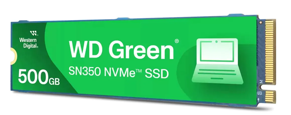 WD Green SN350 500 GB, PCIe 3.0, M.2 - SSD
