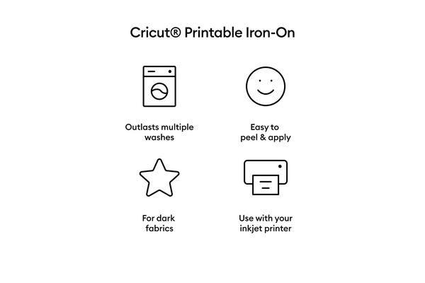 Cricut Joy Xtra Printable Iron-on Dark Fabric 3-pack A4