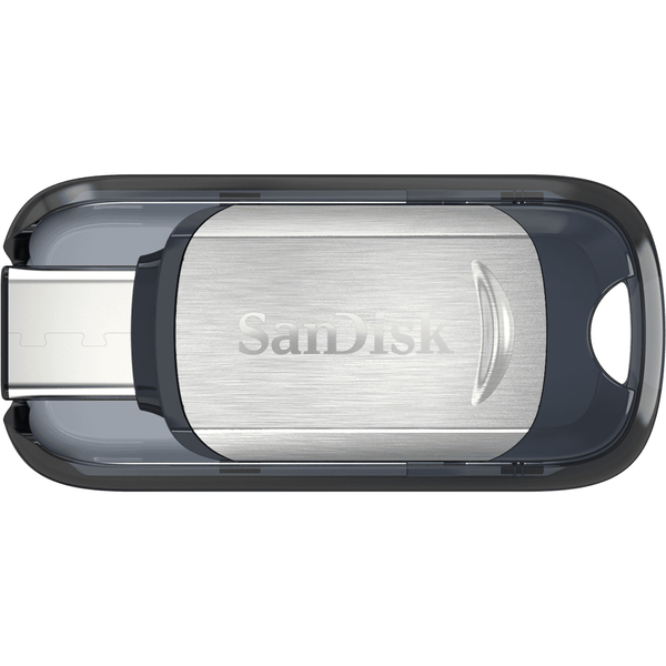 SanDisk 128 Gt Ultra USB-C -muistitikku, Musta/Hopea