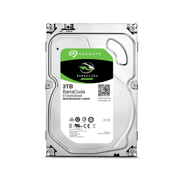 Seagate 3TB Barracuda, 3.5", SATA, 7200rpm, 64MB - HDD-levy