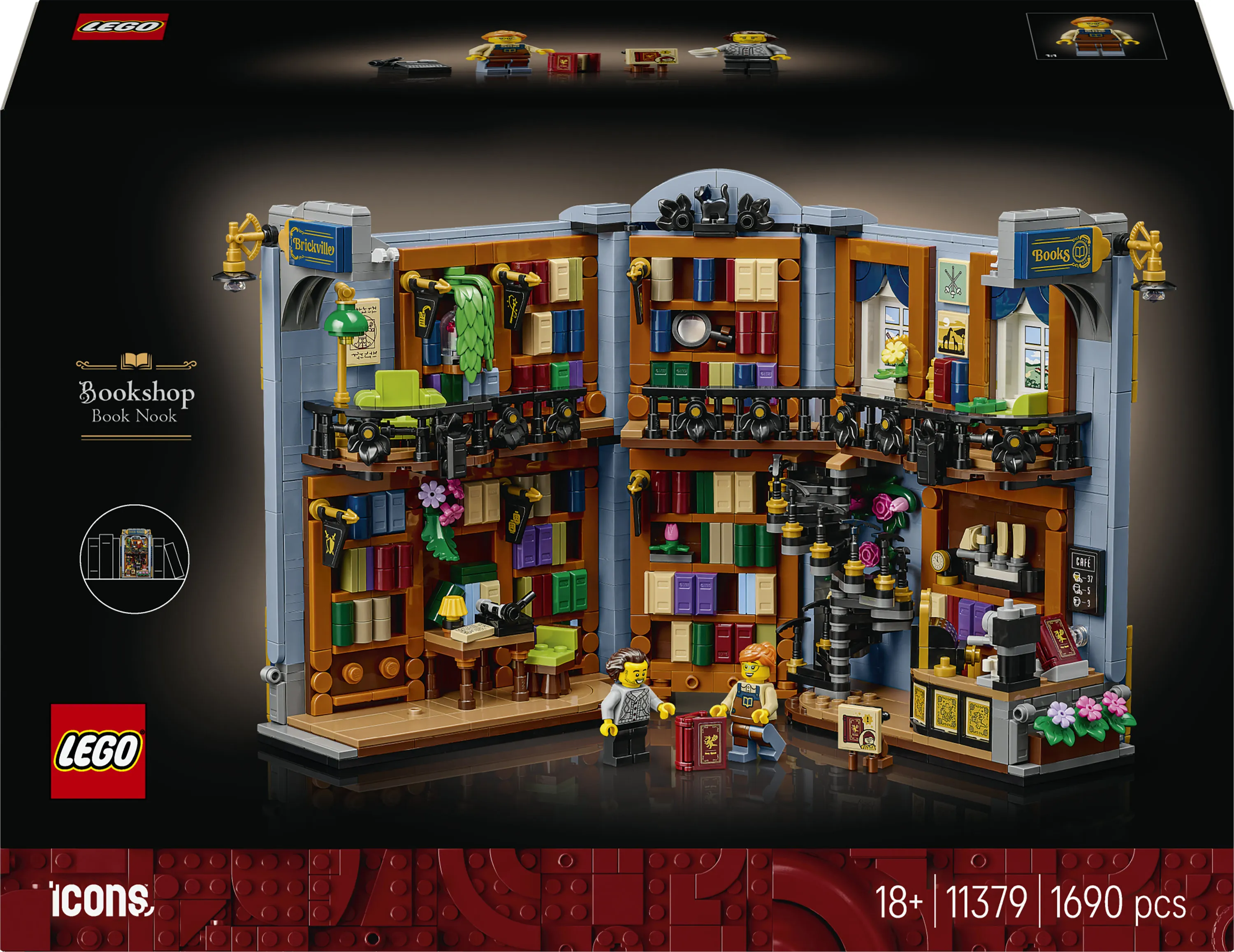 LEGO Icons Bookshop: Book Nook 11379