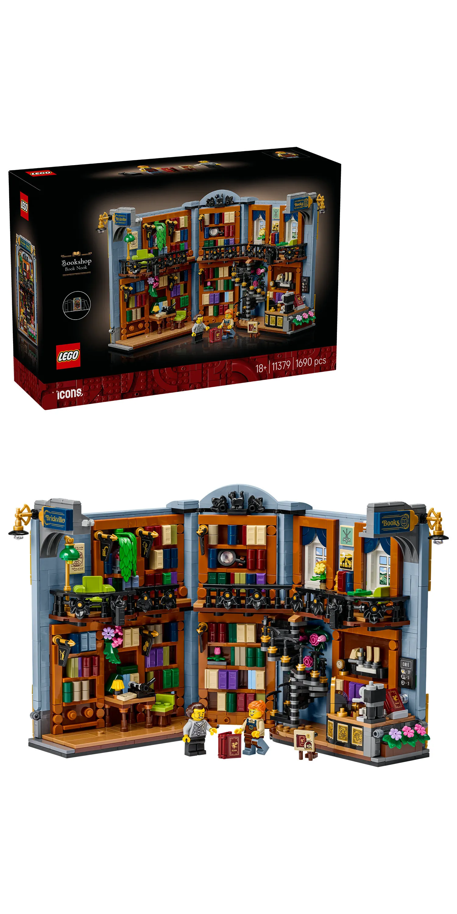 LEGO Icons Bookshop: Book Nook 11379