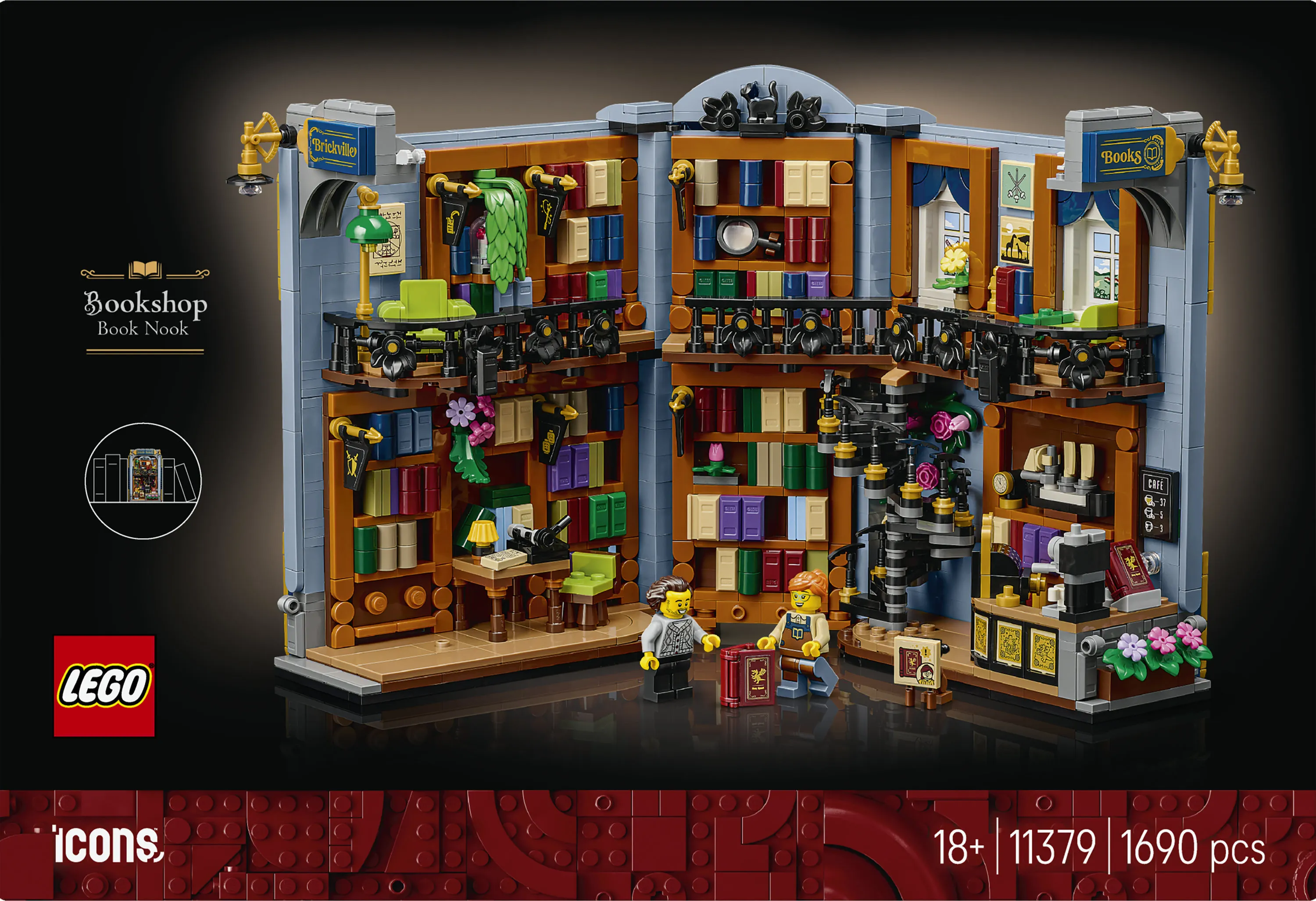 LEGO Icons Bookshop: Book Nook 11379