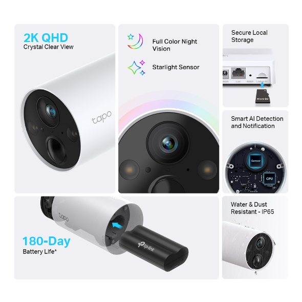 TP-Link Tapo C420S2 - surveillance camera system for outdoor use