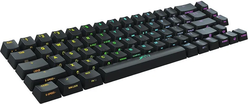 Xtrfy K5 Compact, Base Keycaps, Black, (68pcs)