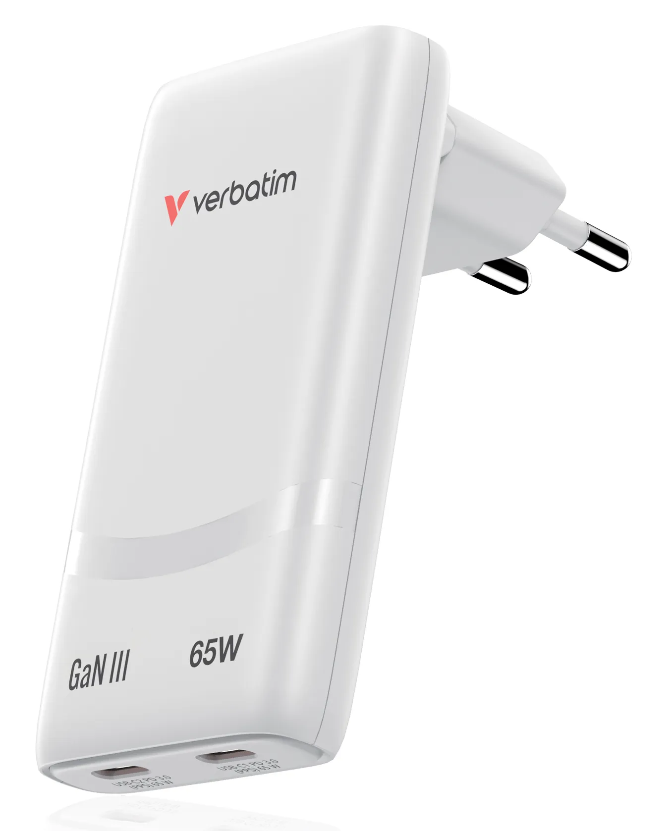 Verbatim Fold 'n' Go GaN 65 Watt - Str&ouml;madapter, Vit