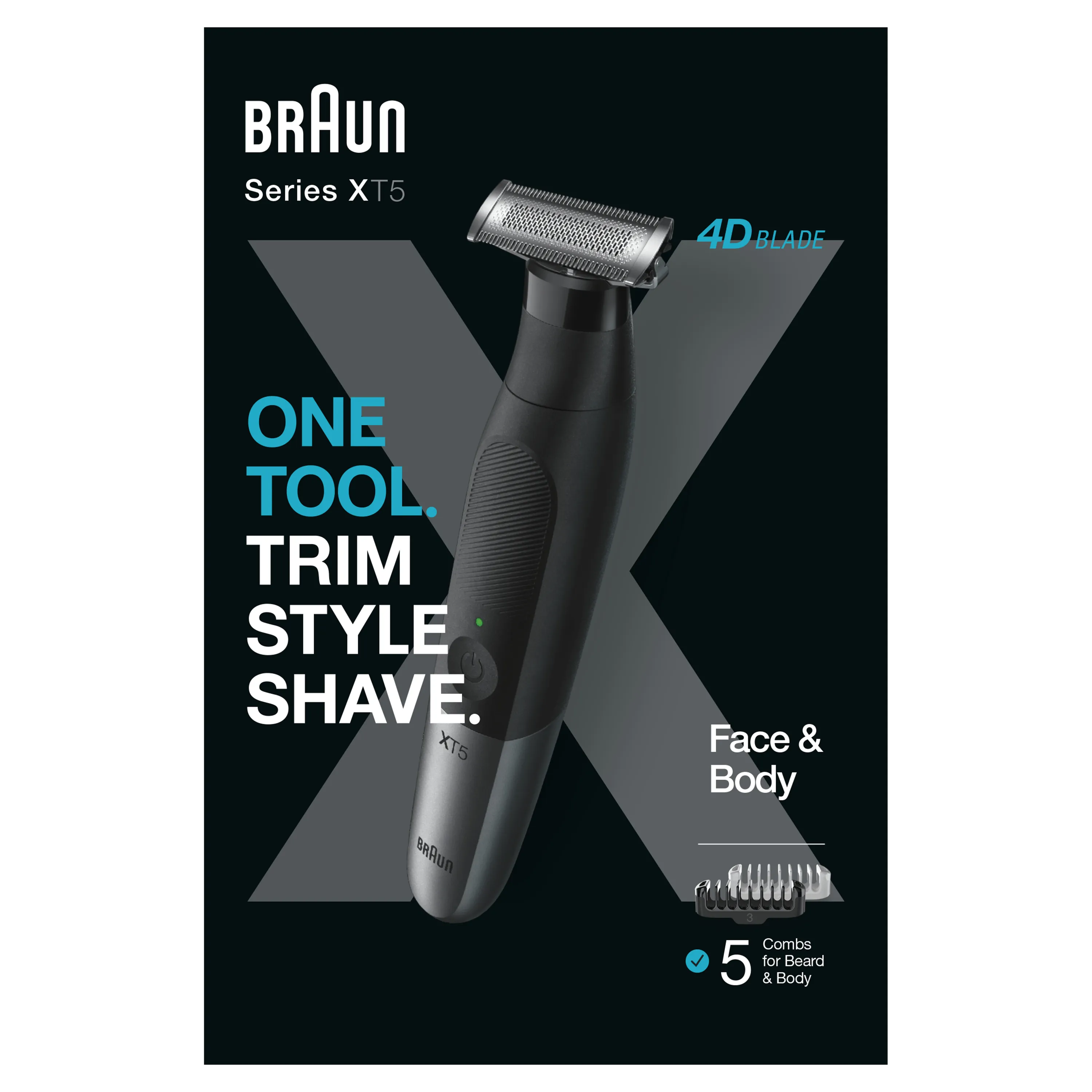 Braun Series XT5 -trimmer, body groomer and beard shaver